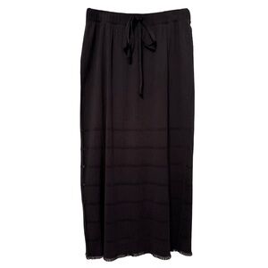 Vintage Issey Miyake Pleats Please Fringe Cut Skirt in Black